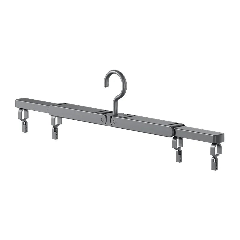 Portable Folding ABS Clothes Hanger Travel Business Trip Multifunctional Compact Storage Drying Rack Clip Telescopic Set Set